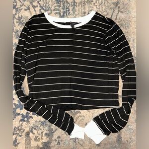 forever 21 striped long sleeve top